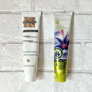 Weekly conditioner treatments by Clairol and Pantene